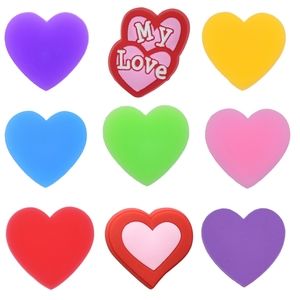 Heart Croc Charm Set | Valentine Jibbitz | Emoji Shoe Charms | Bracelet Charms